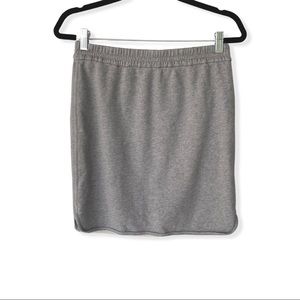 J.crew Factory French Terry Skirt Curved Hem